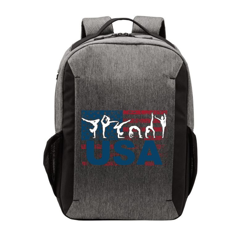 Gymnastics Usa Girl Patriotism Funny Sports Us American Gift Cute Gift Vector Backpack