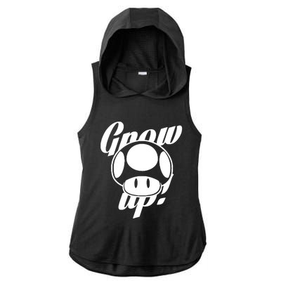 Grow Up Ladies PosiCharge Tri-Blend Wicking Draft Hoodie Tank