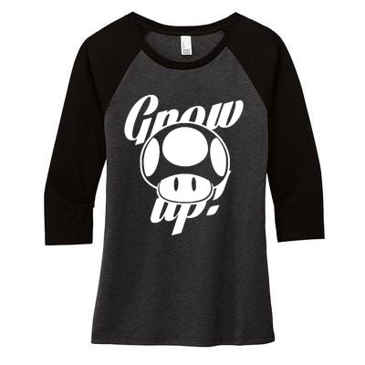 Grow Up Women's Tri-Blend 3/4-Sleeve Raglan Shirt