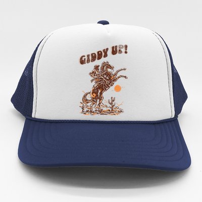 Giddy Up Horse Western Boho Hippie Trucker Hat