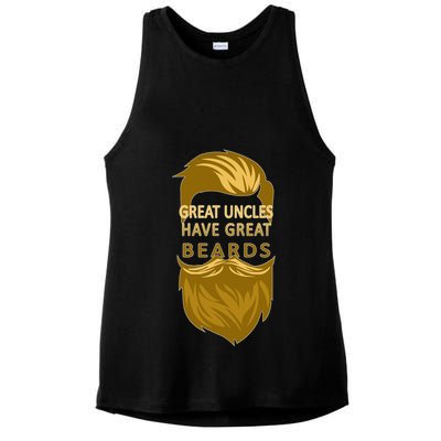Great Uncles Have Great Beards Ladies PosiCharge Tri-Blend Wicking Tank