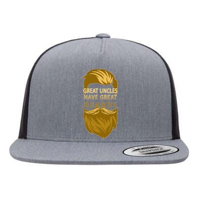 Great Uncles Have Great Beards Flat Bill Trucker Hat