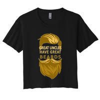 Great Uncles Have Great Beards Women's Crop Top Tee