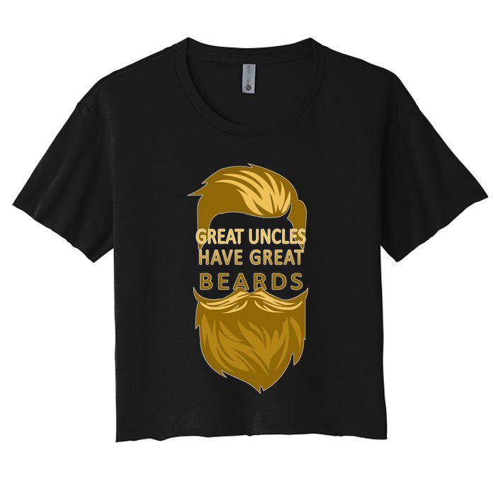 Great Uncles Have Great Beards Women's Crop Top Tee