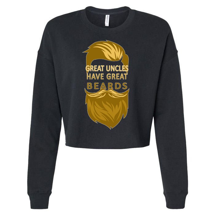 Great Uncles Have Great Beards Cropped Pullover Crew