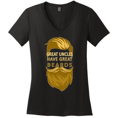 Great Uncles Have Great Beards Women's V-Neck T-Shirt
