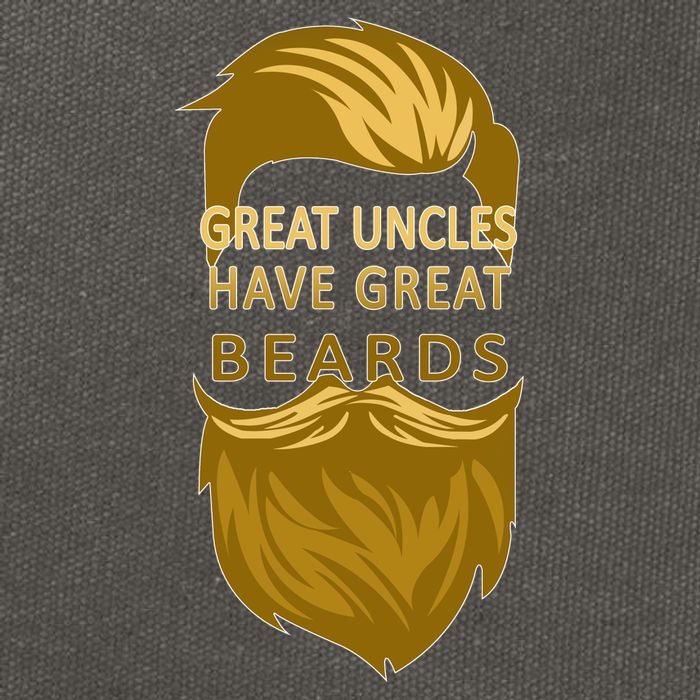 Great Uncles Have Great Beards Cotton Canvas Backpack