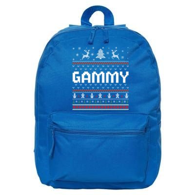 Gammy Ugly Holiday Party Matching Ugly Christmas Sweater Gift 16 in Basic Backpack