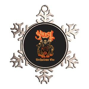 Ghost Un Hallows Eve Metallic Star Ornament