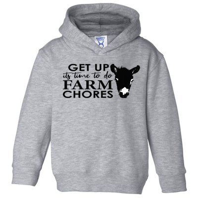 get up its time to do farm chores Toddler Hoodie