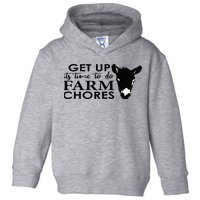 get up its time to do farm chores Toddler Hoodie