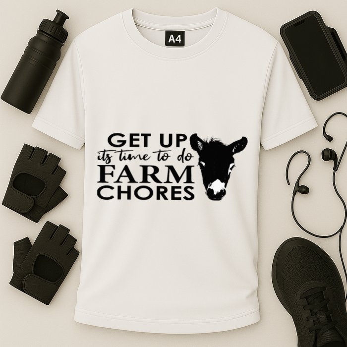 get up its time to do farm chores Performance Shirt