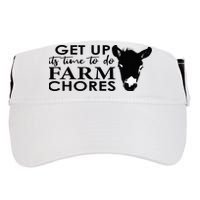get up its time to do farm chores Adult Drive Performance Visor