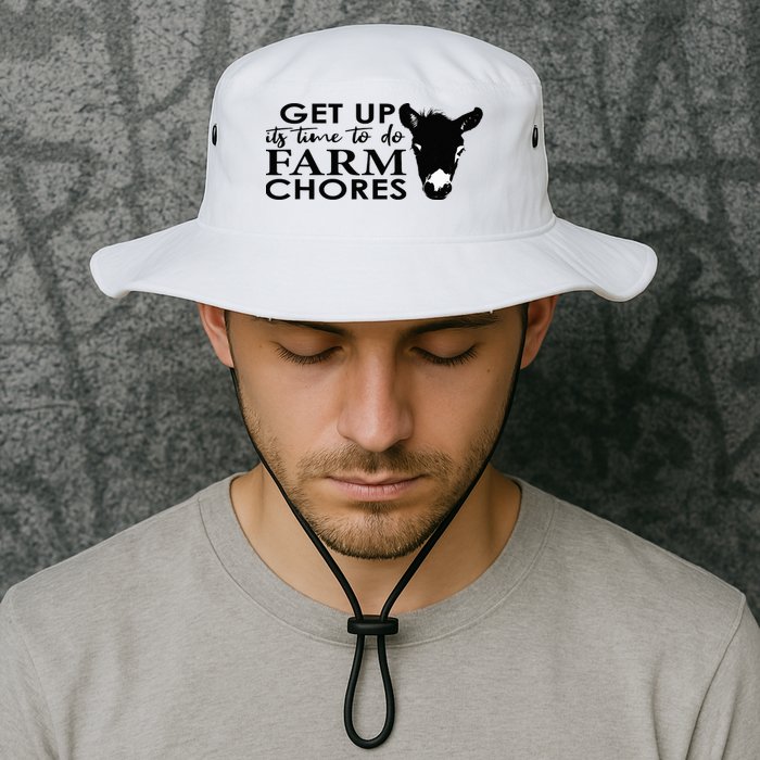get up its time to do farm chores Bucket Hat