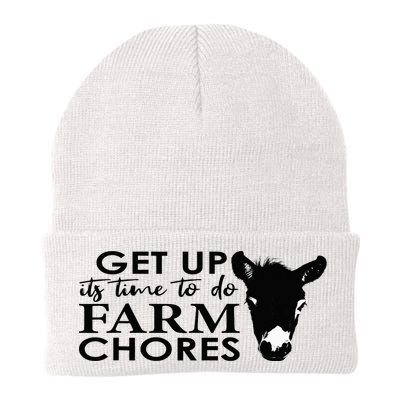 get up its time to do farm chores Beanie