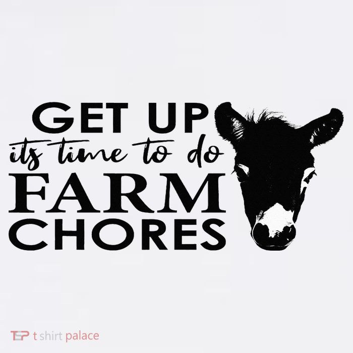 get up its time to do farm chores Beanie