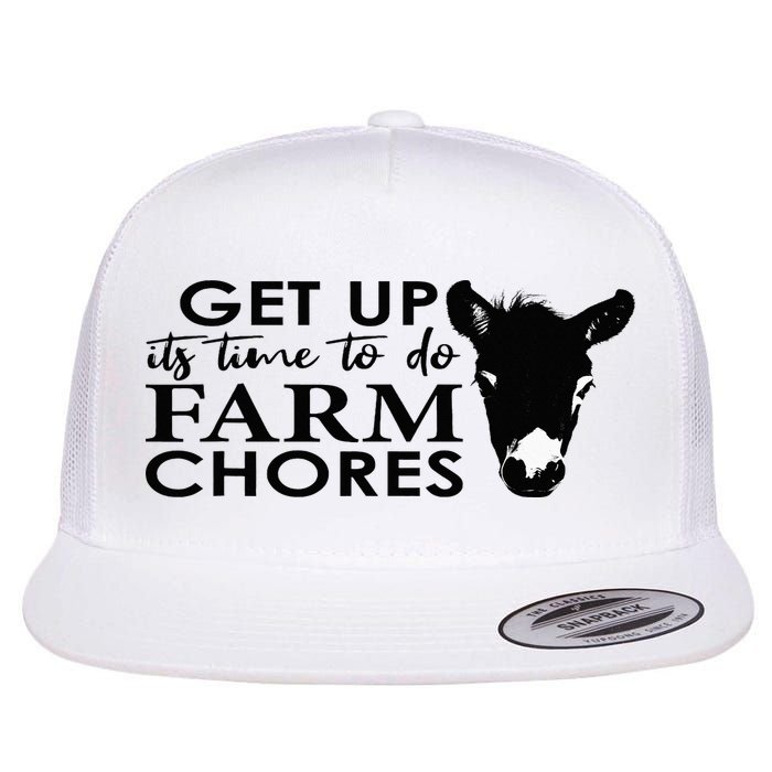 get up its time to do farm chores Flatbill Hat