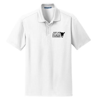 get up its time to do farm chores Dry Zone Grid Polo