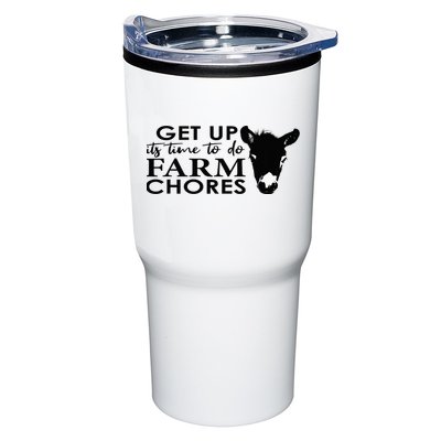 get up its time to do farm chores Tumbler