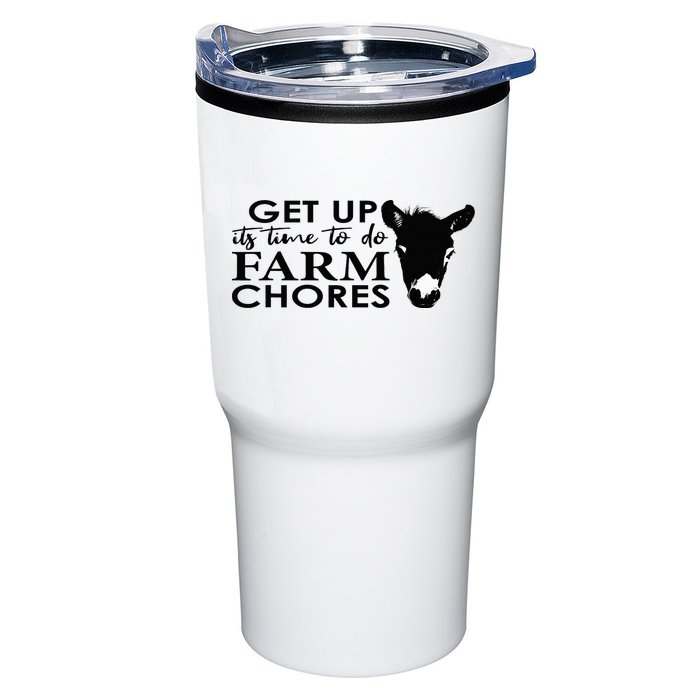 get up its time to do farm chores Tumbler
