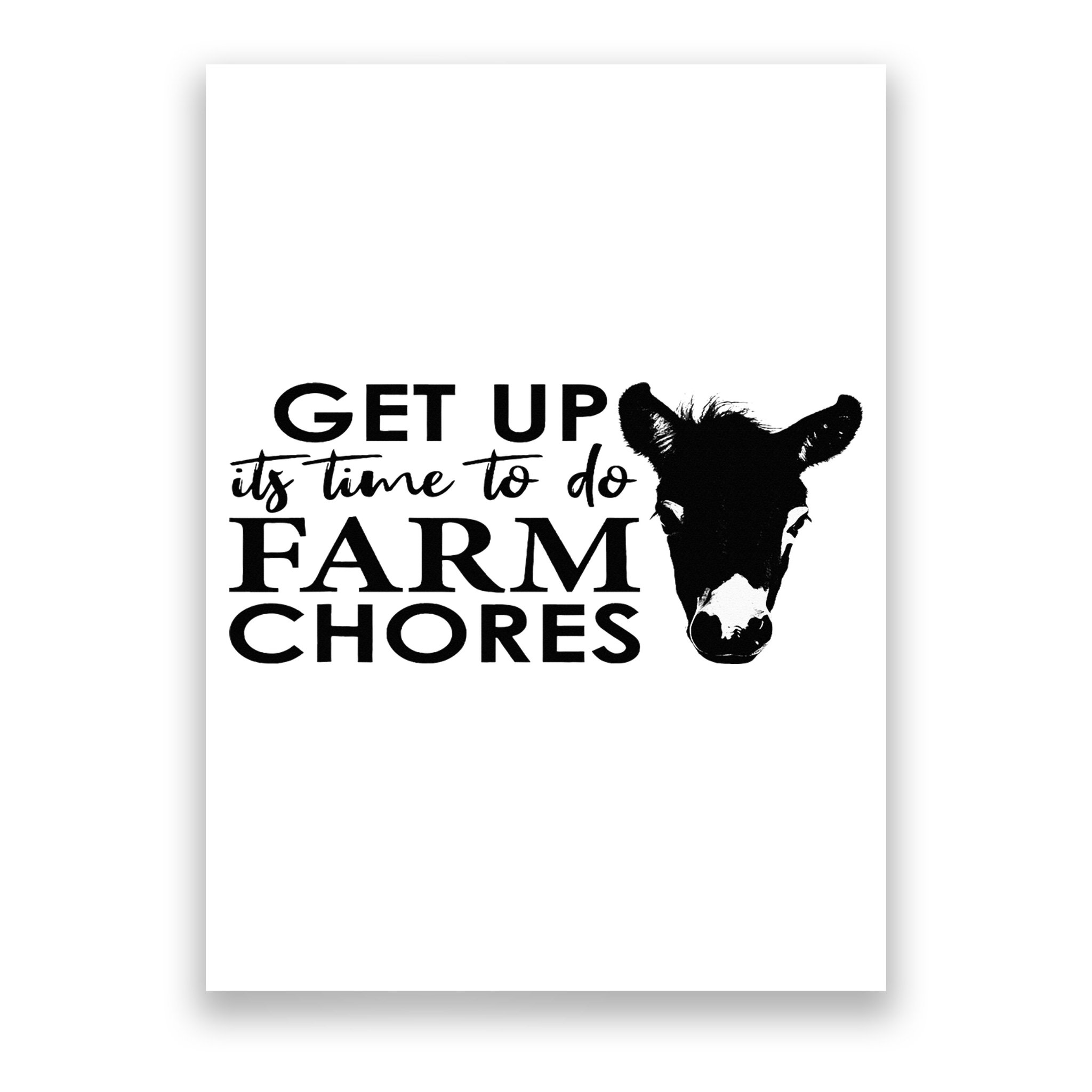 get up its time to do farm chores Poster