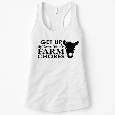 get up its time to do farm chores Womens Tank Top