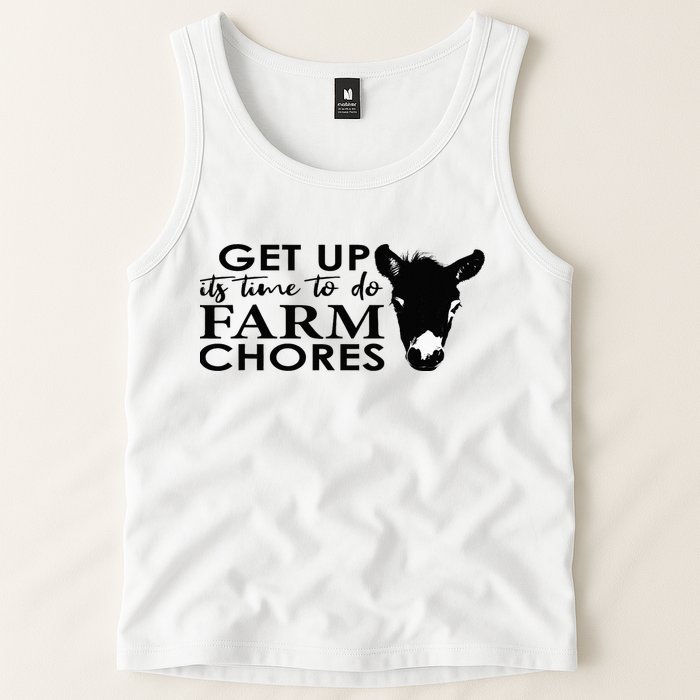 get up its time to do farm chores Tank Top