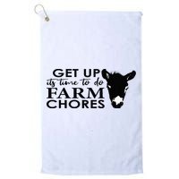 get up its time to do farm chores Golf Towel