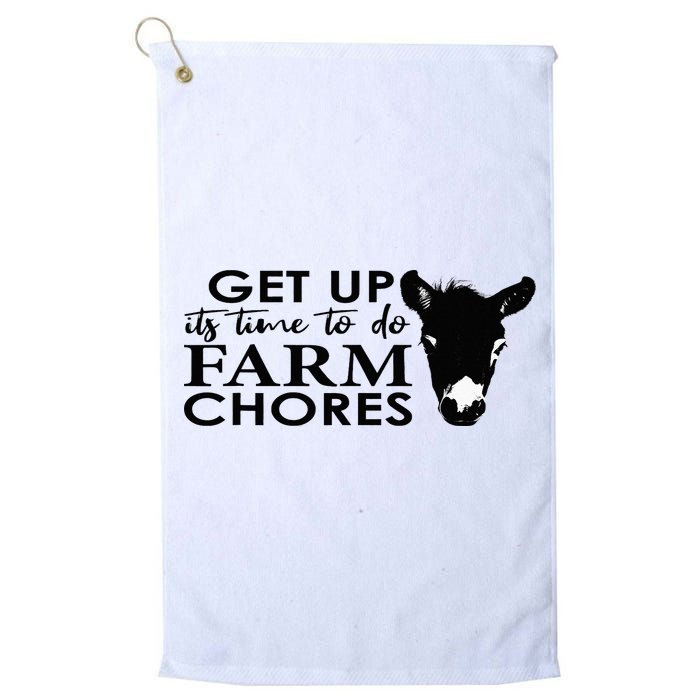 get up its time to do farm chores Golf Towel