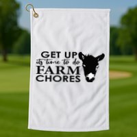 get up its time to do farm chores Golf Towel