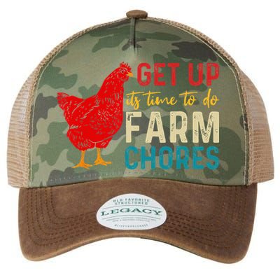get up it's time to do farm chores Legacy Tie Dye Trucker Hat