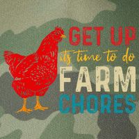 get up it's time to do farm chores Legacy Tie Dye Trucker Hat