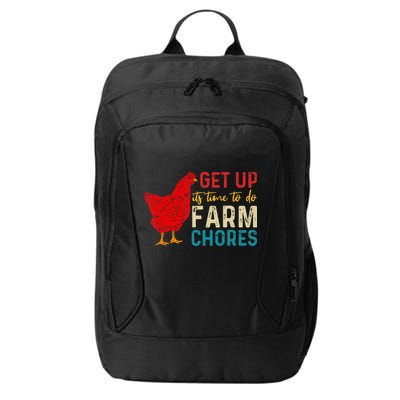 get up it's time to do farm chores City Backpack