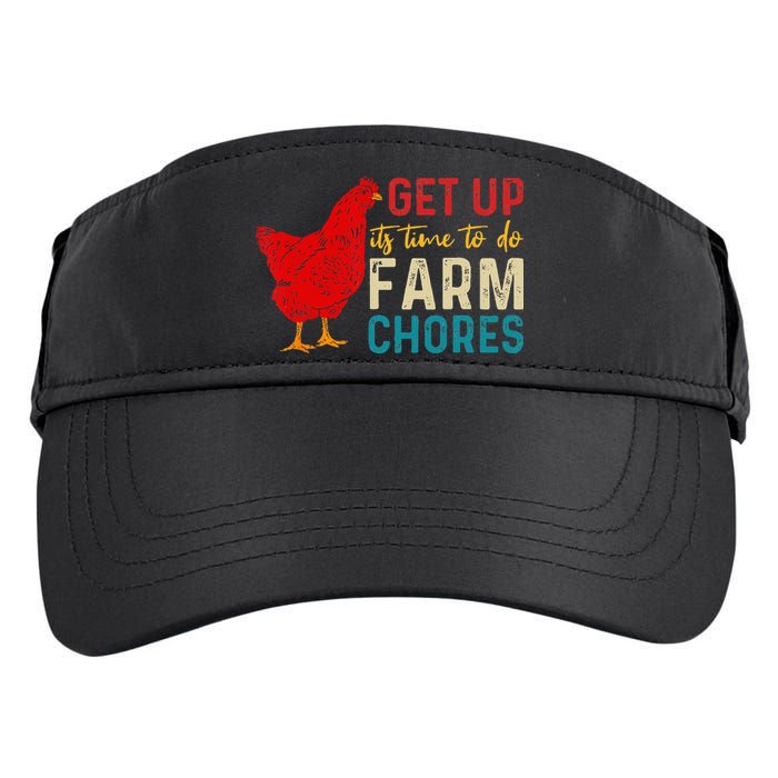 get up it's time to do farm chores Adult Drive Performance Visor