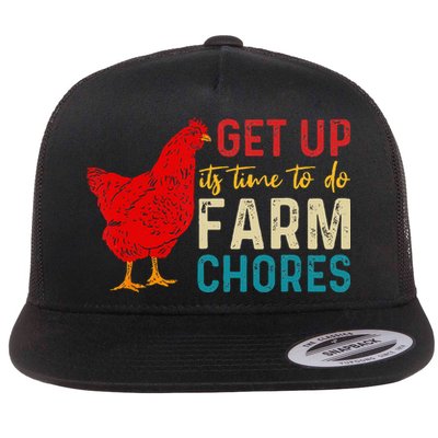get up it's time to do farm chores Flatbill Hat