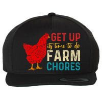 get up it's time to do farm chores Wool Snapback Cap