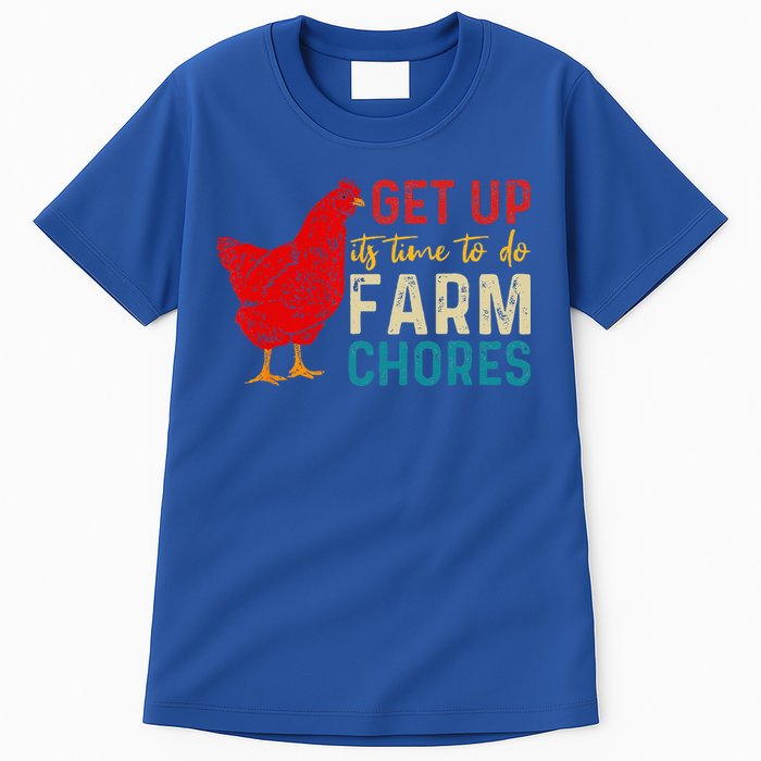 get up it's time to do farm chores Tall T-Shirt