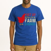 get up it's time to do farm chores Tall T-Shirt