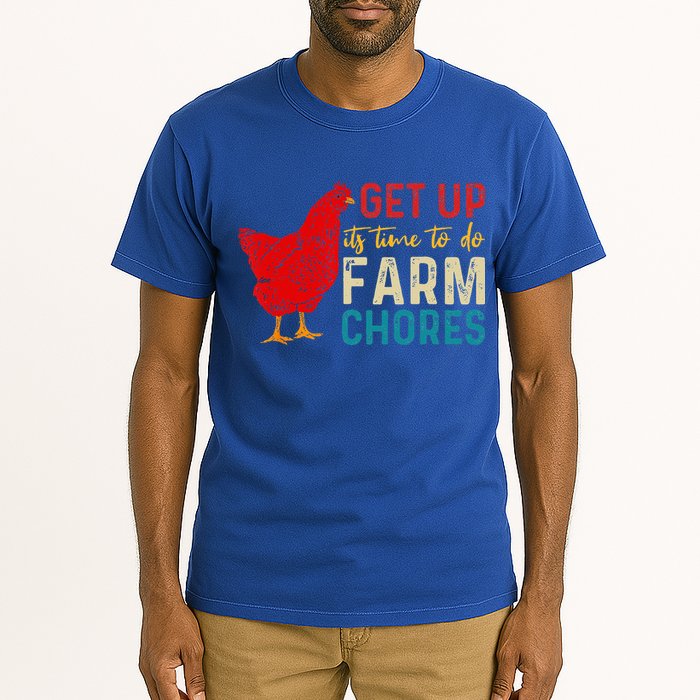 get up it's time to do farm chores Tall T-Shirt