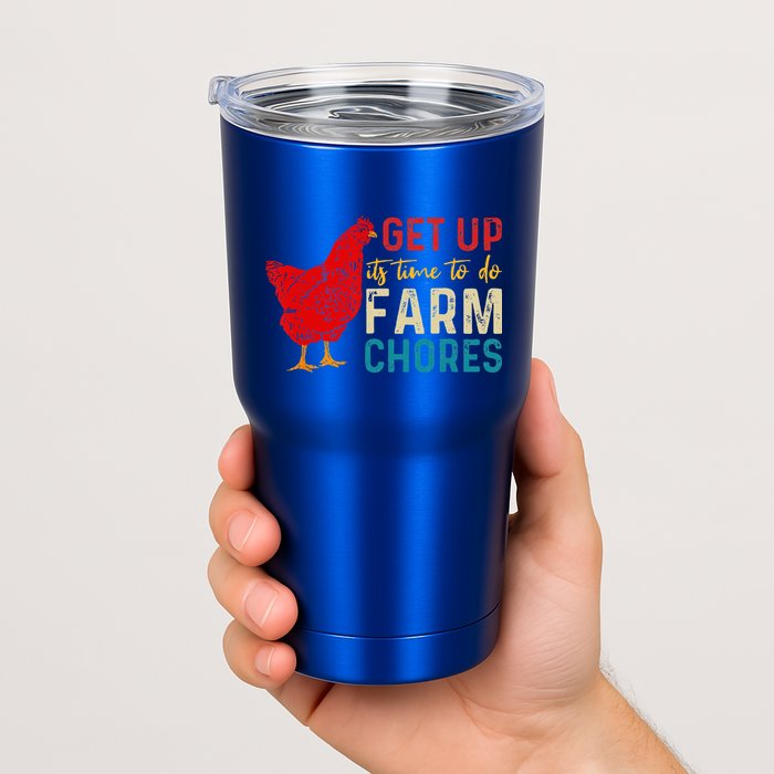 get up it's time to do farm chores Tumbler