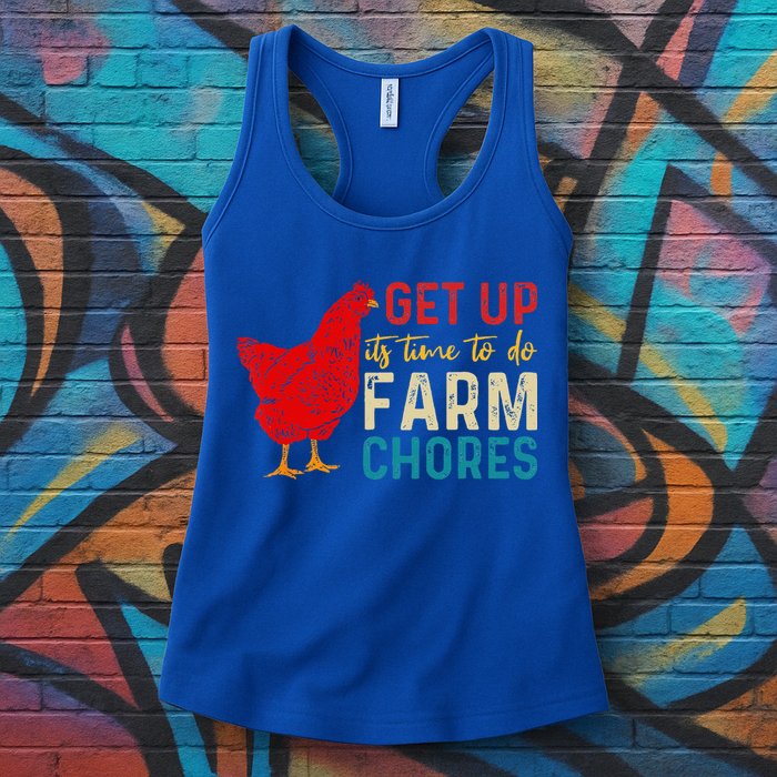 get up it's time to do farm chores Womens Tank Top