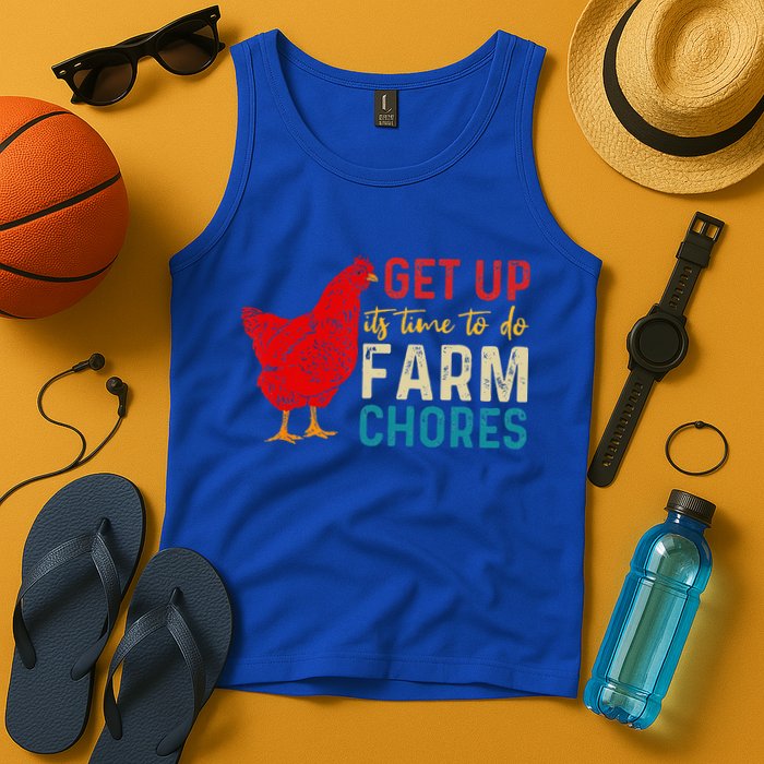 get up it's time to do farm chores Tank Top