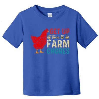 get up it's time to do farm chores Toddler T-Shirt