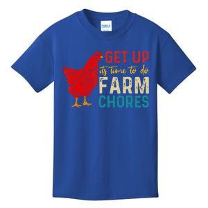 get up it's time to do farm chores Kids T-Shirt