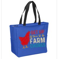 get up it's time to do farm chores Zip Tote Bag