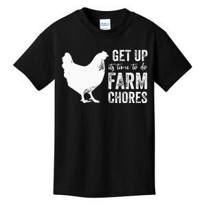 Get Up Its Time To Do Farm Chores Kids T-Shirt