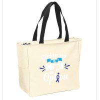 Giving Up Is Not An Option Crc Colon Cancer Awareness Gift Zip Tote Bag