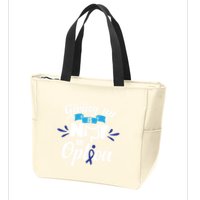 Giving Up Is Not An Option Crc Colon Cancer Awareness Gift Zip Tote Bag