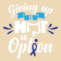 Giving Up Is Not An Option Crc Colon Cancer Awareness Gift Zip Tote Bag