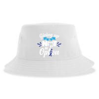 Giving Up Is Not An Option Crc Colon Cancer Awareness Gift Sustainable Bucket Hat